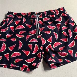 Trunks Surf & Swim Co. Watermelon Print Swim Shorts Mens L